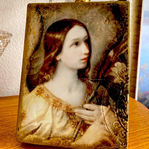 Sid Dickens Other - ON SALE!  Sid Dickens Golden Angel T-330 Holiday Memory Block Tile Retired RARE